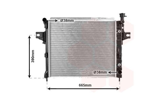 Radiator, engine cooling 21002044 International Radiators, Image 2