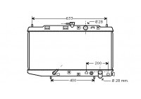 Radiator, engine cooling 25002049 International Radiators