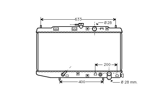 Radiator, engine cooling 25002049 International Radiators