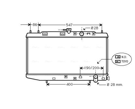 Radiator, engine cooling 25002050 International Radiators, Image 2