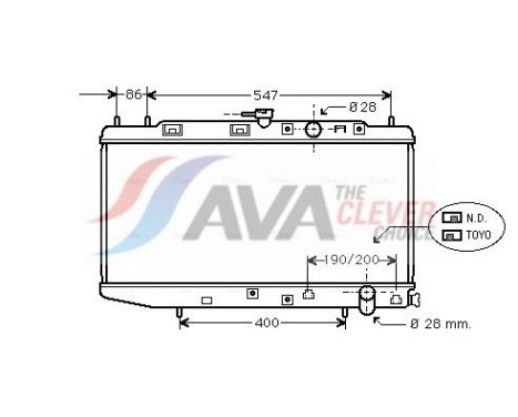 Radiator, engine cooling 25002050 International Radiators, Image 2