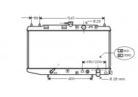 Radiator, engine cooling 25002064 International Radiators