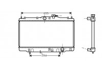 Radiator, engine cooling 25002070 International Radiators