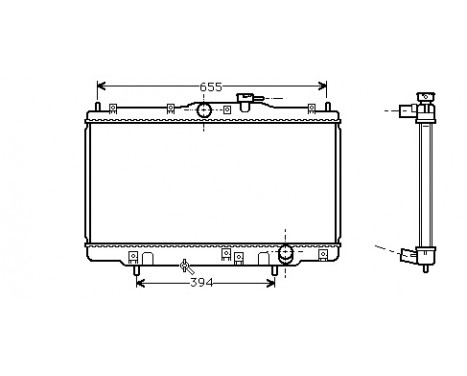 Radiator, engine cooling 25002070 International Radiators