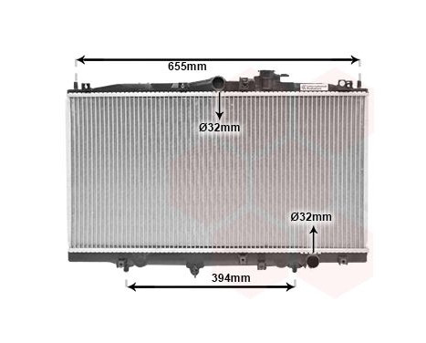 Radiator, engine cooling 25002070 International Radiators, Image 2