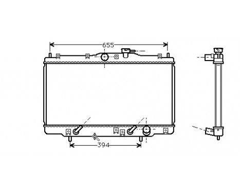 Radiator, engine cooling 25002071 International Radiators