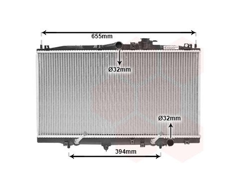 Radiator, engine cooling 25002071 International Radiators, Image 2