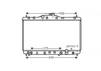 Radiator, engine cooling 25002074 International Radiators
