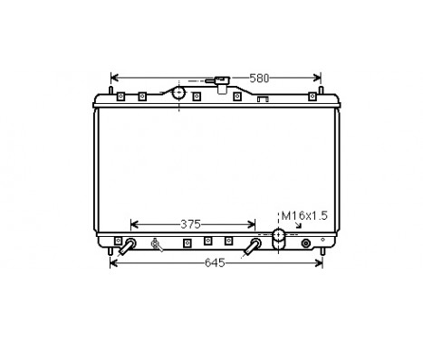 Radiator, engine cooling 25002074 International Radiators