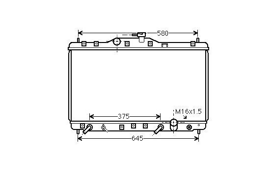 Radiator, engine cooling 25002074 International Radiators