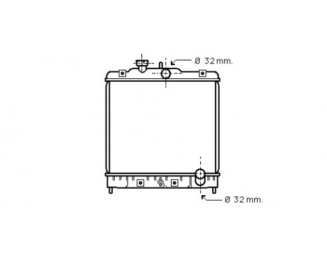 Radiator, engine cooling 25002075 International Radiators