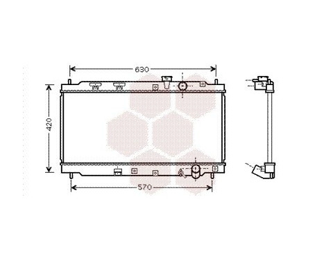 Radiator, engine cooling 25002077 International Radiators, Image 2