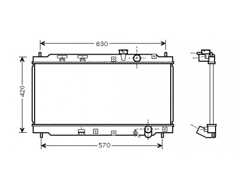 Radiator, engine cooling 25002077 International Radiators