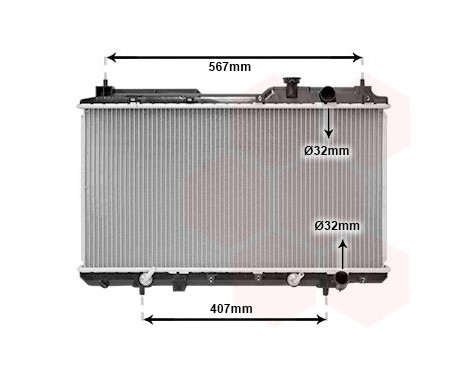 Radiator, engine cooling 25002104 International Radiators, Image 2