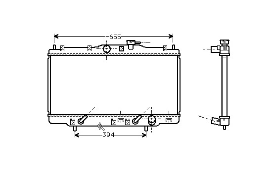 Radiator, engine cooling 25002119 International Radiators