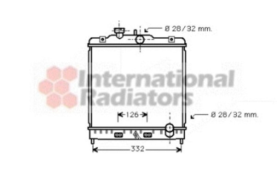 Radiator, engine cooling 25002120 International Radiators, Image 2