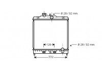 Radiator, engine cooling 25002120 International Radiators