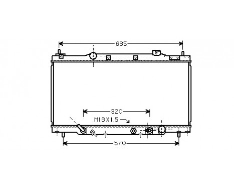 Radiator, engine cooling 25002166 International Radiators
