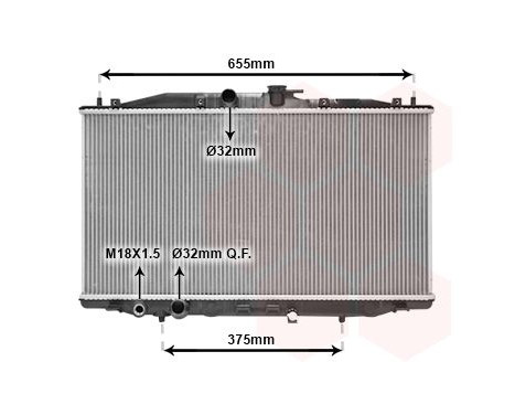 Radiator, engine cooling 25002170 International Radiators, Image 2