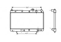 Radiator, engine cooling 25002175 International Radiators