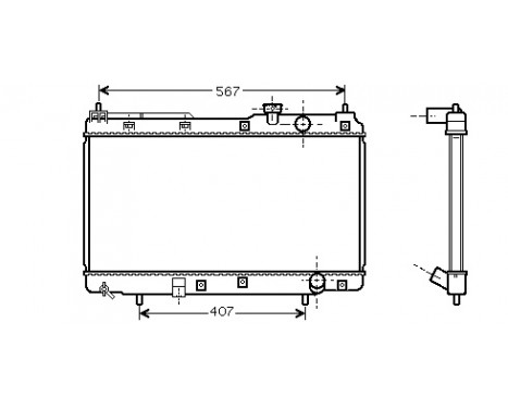 Radiator, engine cooling 25002175 International Radiators