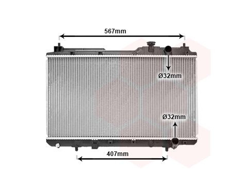 Radiator, engine cooling 25002175 International Radiators, Image 2