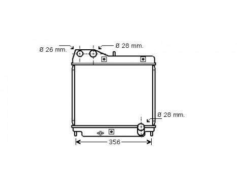 Radiator, engine cooling 25002178 International Radiators