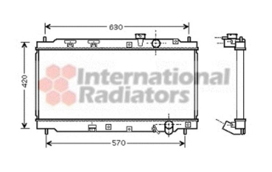 Radiator, engine cooling 25002180 International Radiators, Image 2