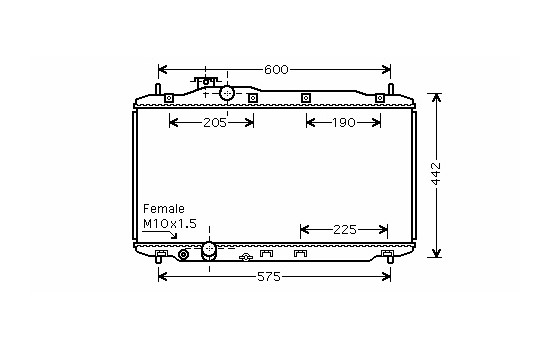Radiator, engine cooling 25002189 International Radiators