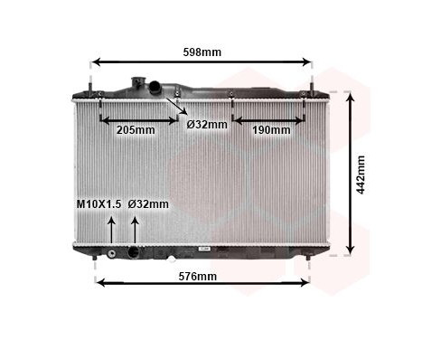 Radiator, engine cooling 25002189 International Radiators, Image 2