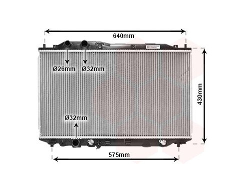 Radiator, engine cooling 25002192 International Radiators, Image 2