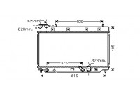 Radiator, engine cooling 25002195 International Radiators