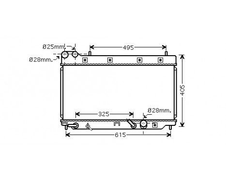 Radiator, engine cooling 25002195 International Radiators