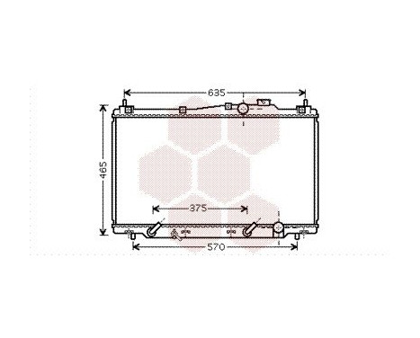 Radiator, engine cooling 25002205 International Radiators, Image 2