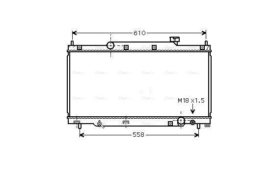 Radiator, engine cooling 25002216 International Radiators, Image 2
