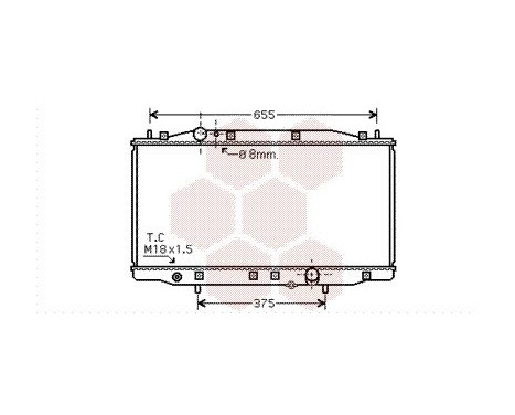 Radiator, engine cooling 25002218 International Radiators, Image 2