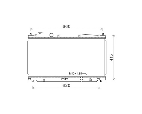 Radiator, engine cooling 25002253 International Radiators