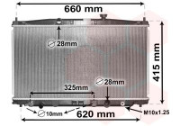 Radiator, engine cooling 25002288 International Radiators