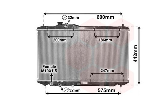 Radiator, engine cooling 25002296 International Radiators