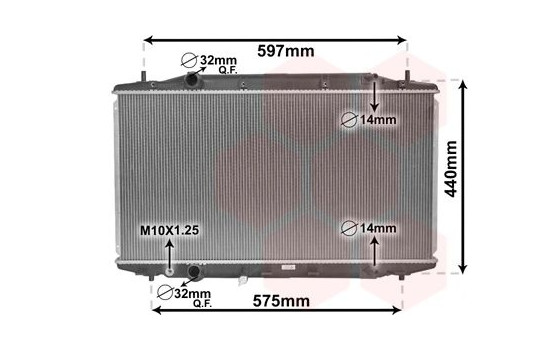 Radiator, engine cooling 25002303 International Radiators