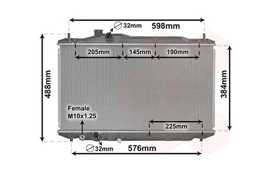 Radiator, engine cooling 25002306 International Radiators