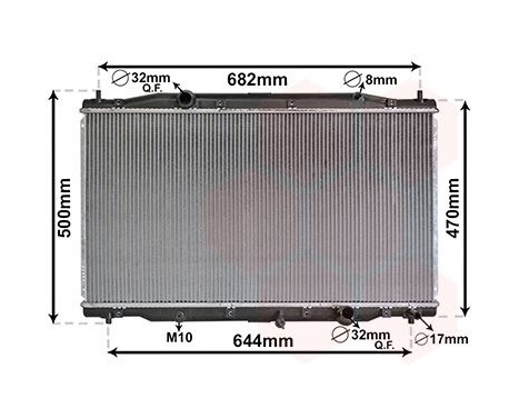 Radiator, engine cooling 25012226 International Radiators