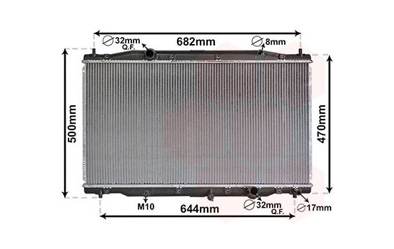 Radiator, engine cooling 25012226 International Radiators