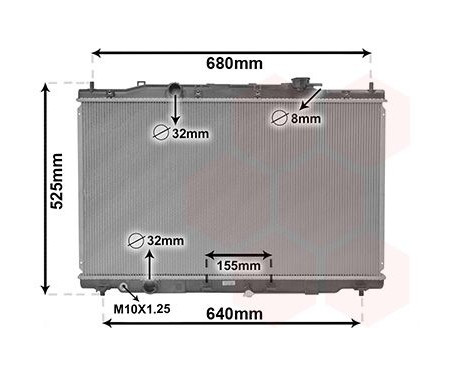 Radiator, engine cooling 25012704 International Radiators