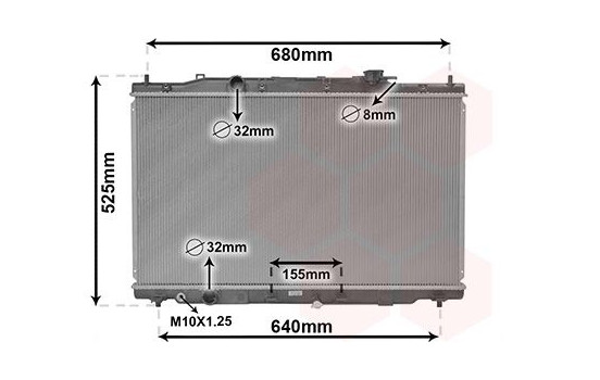Radiator, engine cooling 25012704 International Radiators