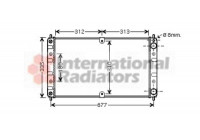 Radiator, engine cooling 26002017 International Radiators