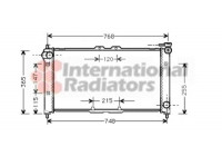 Radiator, engine cooling 27002072 International Radiators