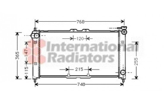 Radiator, engine cooling 27002072 International Radiators