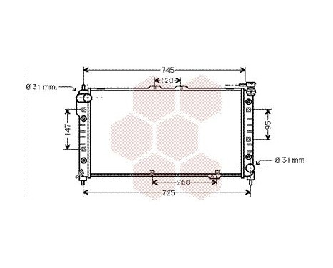 Radiator, engine cooling 27002113 International Radiators