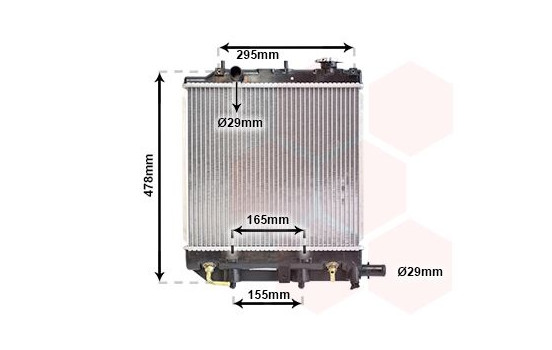 Radiator, engine cooling 27002166 International Radiators